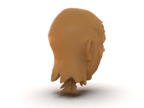 Decapitated Man Head Model do druku 3D