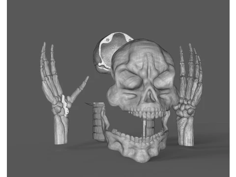 Lord Death Parts 3D Print Model