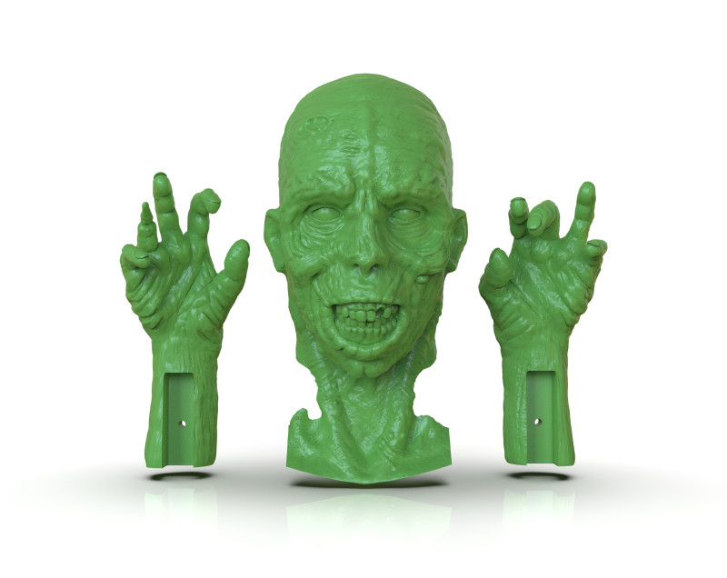Zombie Parts 3D printmodel .c4d .max .obj .3ds .fbx .stl .blend 