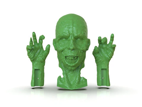 Zombie-onderdelen 3D printmodel