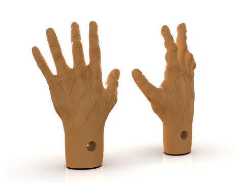 Mani torturate dell'uomo Modello di stampa 3D