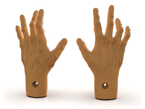 Mani torturate dell'uomo Modello di stampa 3D