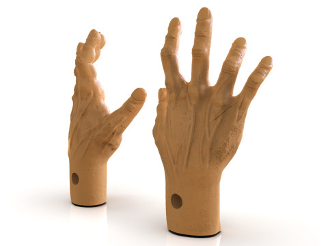 Tortured Man Hands 3D-Druckmodell
