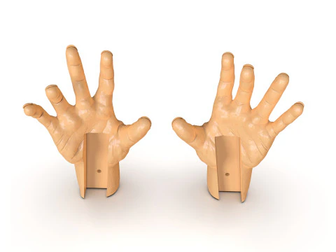 Mani torturate dell'uomo Modello di stampa 3D