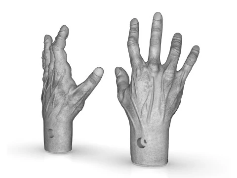 Mani torturate dell'uomo Modello di stampa 3D