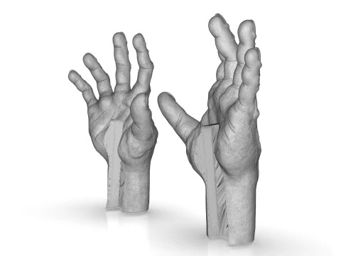 Mani torturate dell'uomo Modello di stampa 3D