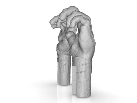 Mutilated Hand 3D Print Model