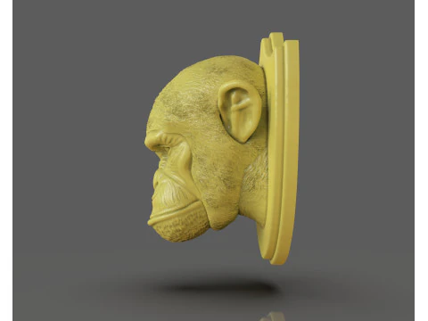 Trofeos de caza de chimpanc&eacute;s Modelo de impresión 3D