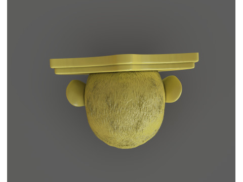 黑猩猩狩猎奖杯 3D 打印模型