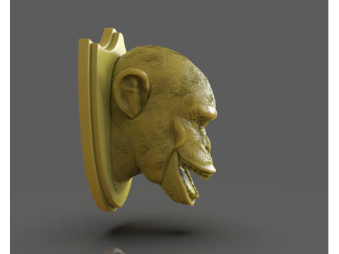 Trofeos de caza de chimpanc&eacute;s Modelo de impresión 3D