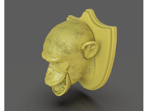 Trofeos de caza de chimpanc&eacute;s Modelo de impresión 3D