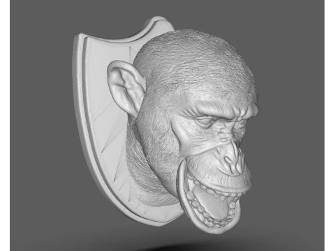 Trofeos de caza de chimpanc&eacute;s Modelo de impresión 3D