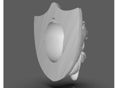 黑猩猩狩猎奖杯 3D 打印模型