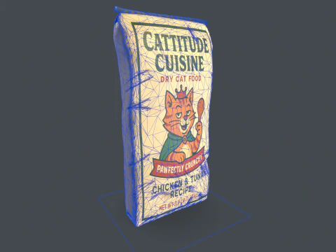 Cat Food Bag 3D Model