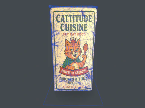 Cat Food Bag 3D Model