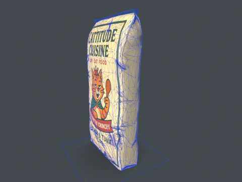 Cat Food Bag 3D Model
