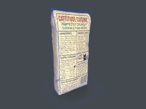 Cat Food Bag 3D Model