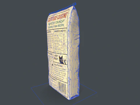Cat Food Bag 3D Model