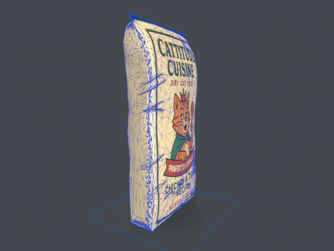 Cat Food Bag 3D Model