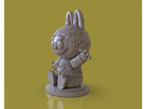 4 Labubu Sculpts 3D Model