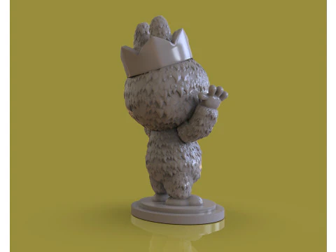 4 Labubu Sculpts 3D Model