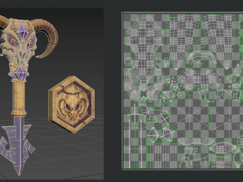 Stylized Demon Chest 3D Model