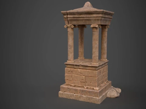 Greek Funerary Monument 3D Model
