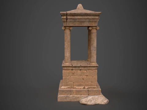 Greek Funerary Monument 3D Model