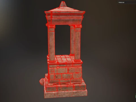 Greek Funerary Monument 3D Model