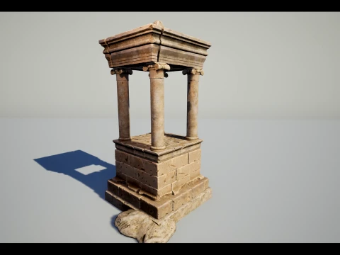 Greek Funerary Monument 3D Model