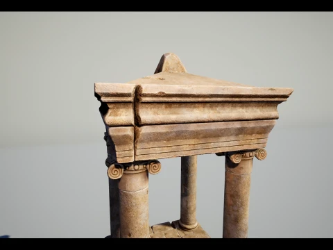 Greek Funerary Monument 3D Model
