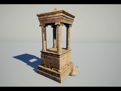 Greek Funerary Monument 3D Model
