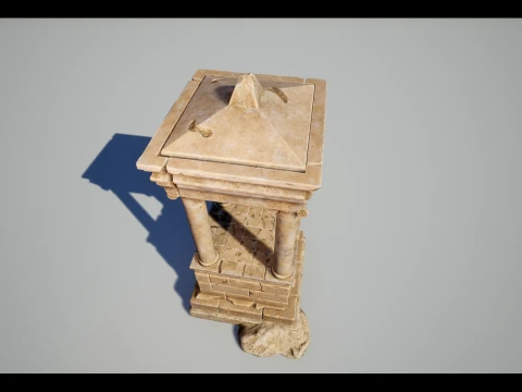 Greek Funerary Monument 3D Model