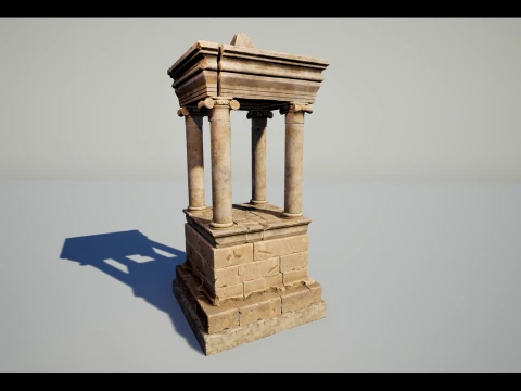 Greek Funerary Monument 3D Model