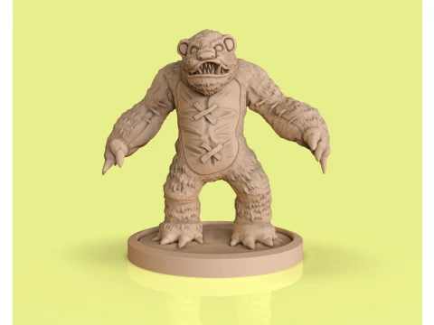 Tibbers Cetakan 3D Beruang Model Cetak 3D