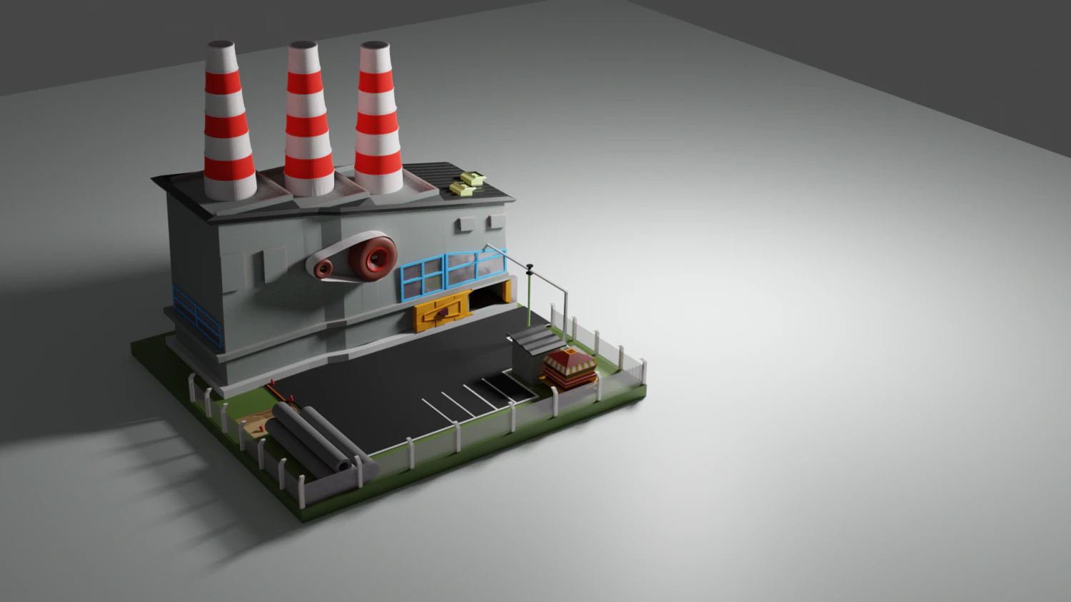 low poly plant 3D Model .c4d .max .obj .3ds .fbx .stl .blend