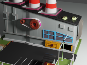 low poly plant Modello 3D