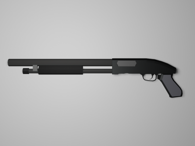 low poly shotm590 3D 模型 .c4d .max .obj .3ds .fbx .stl .blend