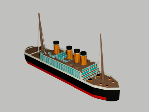 ship 3D 模型