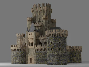 castelo espanhol butron Modelo 3D