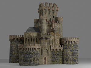 spanish castle butron 3D मॉडल