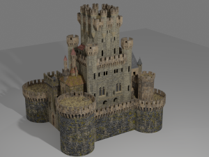 spanish castle butron 3D मॉडल