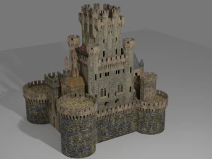 spanish castle butron 3D Model