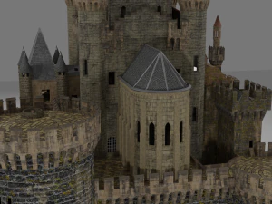 spanish castle butron 3D Model