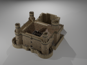 castle manzanares el real 3D Model