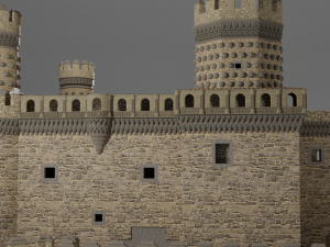 castle manzanares el real Model 3D
