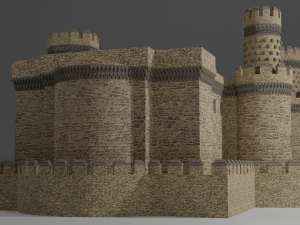 castle manzanares el real Model 3D