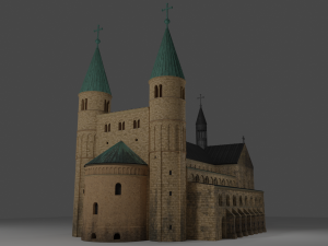 the german church of saint cyriakus 3D Model