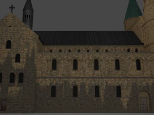 the german church of saint cyriakus 3D Model