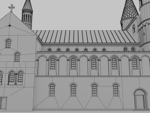 the german church of saint cyriakus 3D Модель